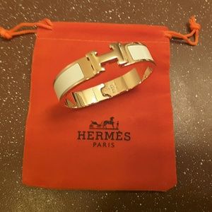 Hermes White Bracelet