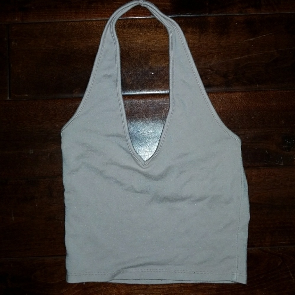 Baby Pink Over the Neck V-Neck Top