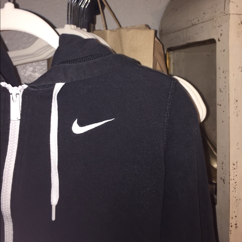 Black Nike Zip up Hoodie