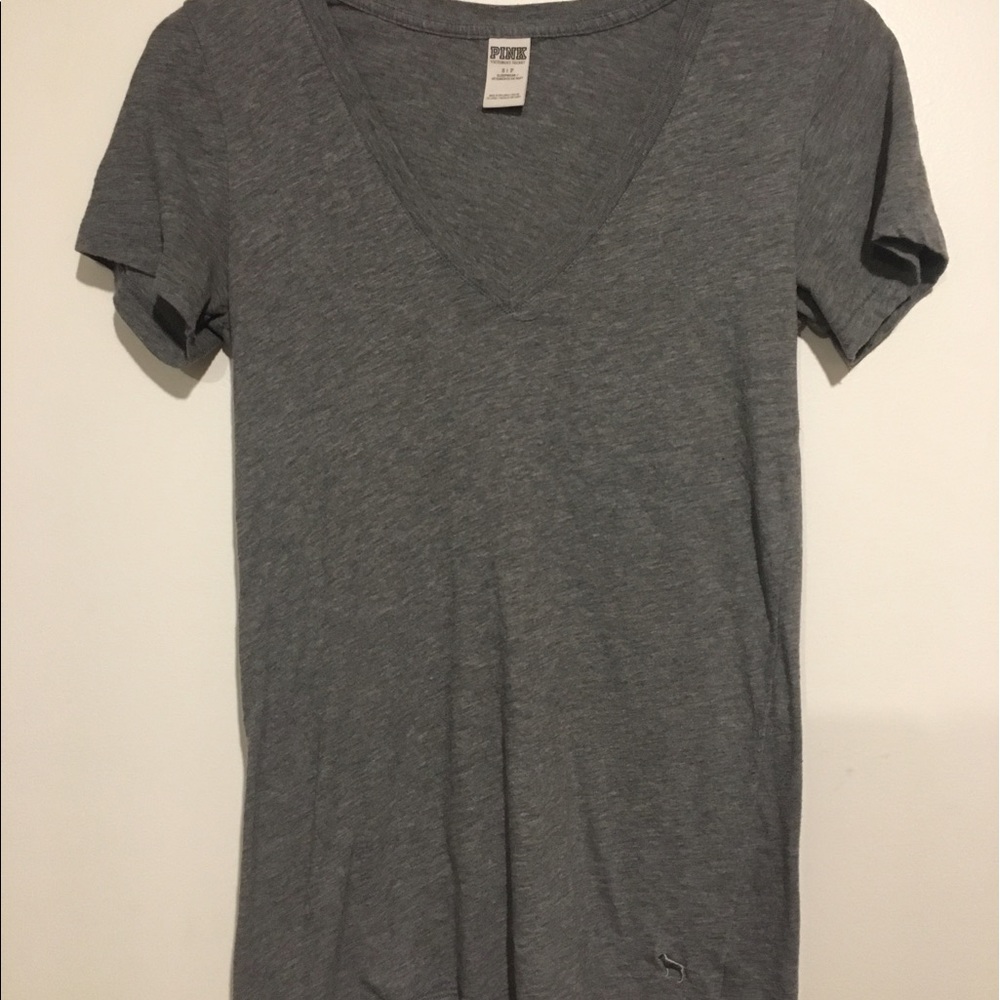 nwot PINK v neck tee