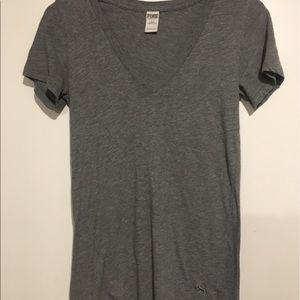 nwot PINK v neck tee