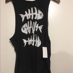 nwt dead fish vans graphic tank
