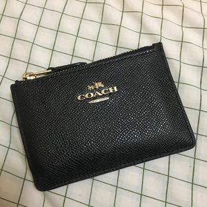 mini skinny id case in crossgrain leather