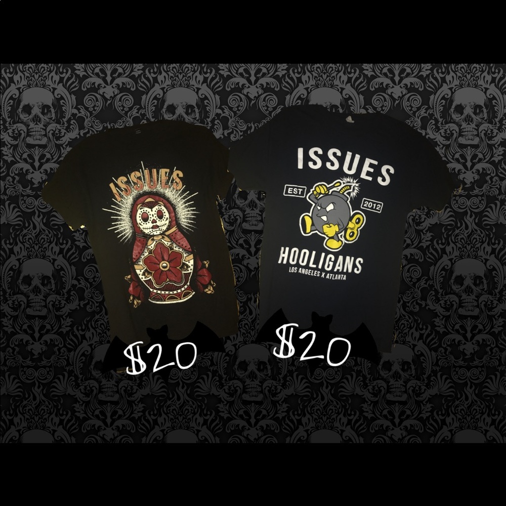 Issues band shirts 💀 SOLD