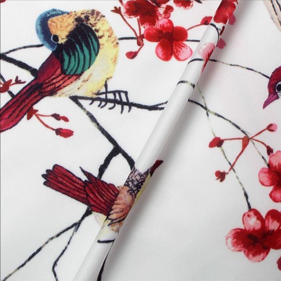 🎈SALE 🎈Phoenix Flower Print Bomber Jacket - Picture 8 of 8