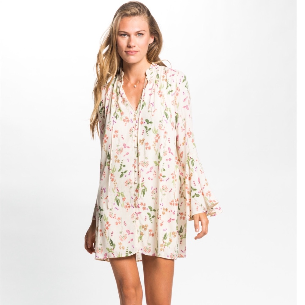 People's Project LA berry floral dress SZ. Med