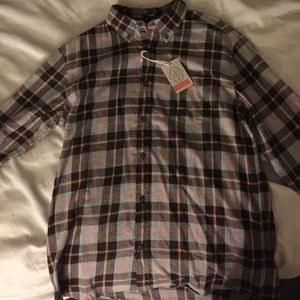 Flannel Grey and Orange