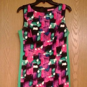 Isaac Mizrahi Multi-Colored Sheath Dress