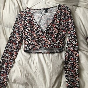 Floral crop top
