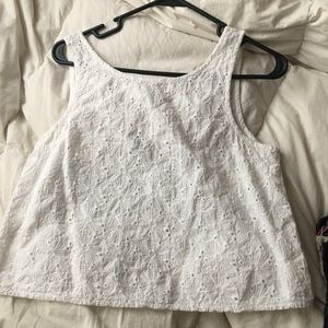 White brandy Melville crop top