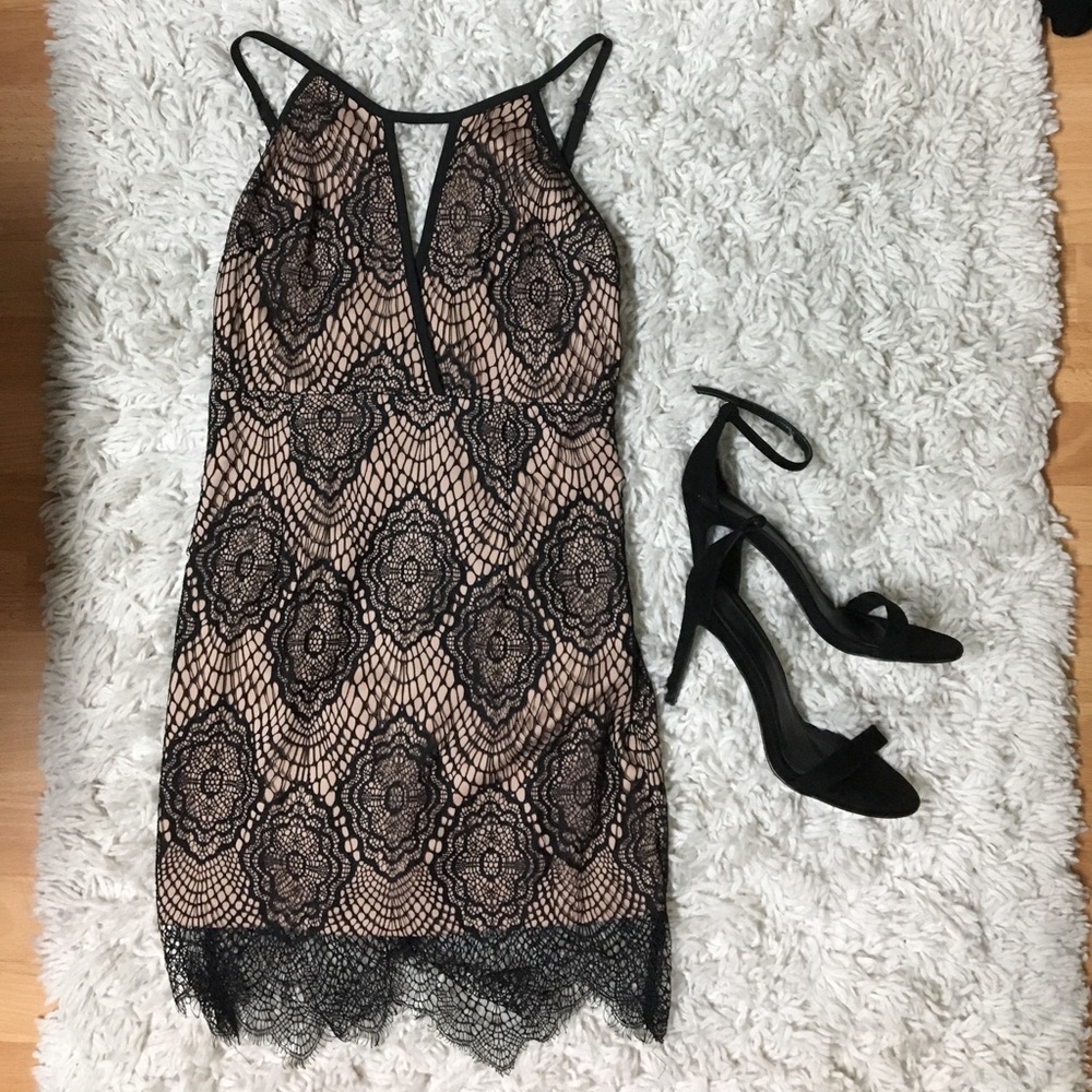 LF lace black dress!! sold out everywhere