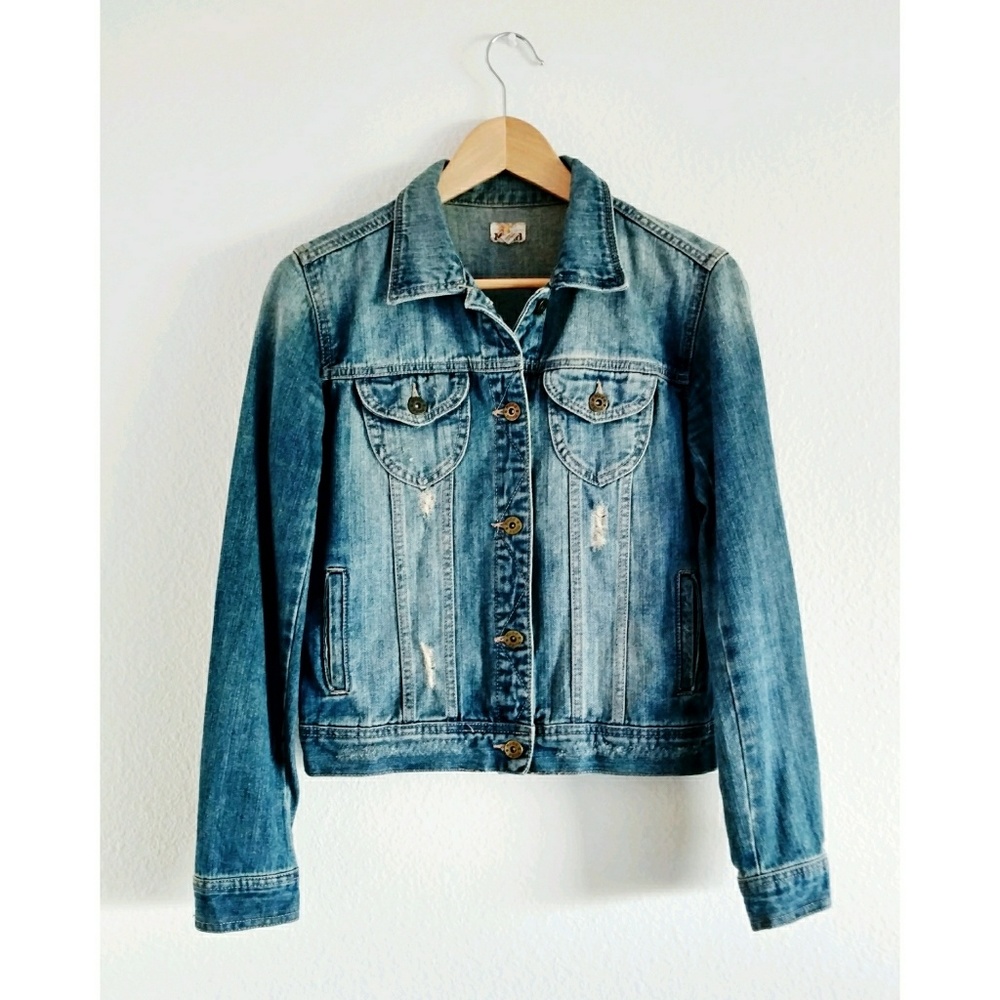 Distressed Denim Jacket