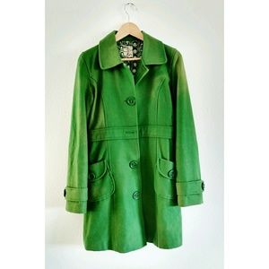 Kelly Green Wool Peacoat