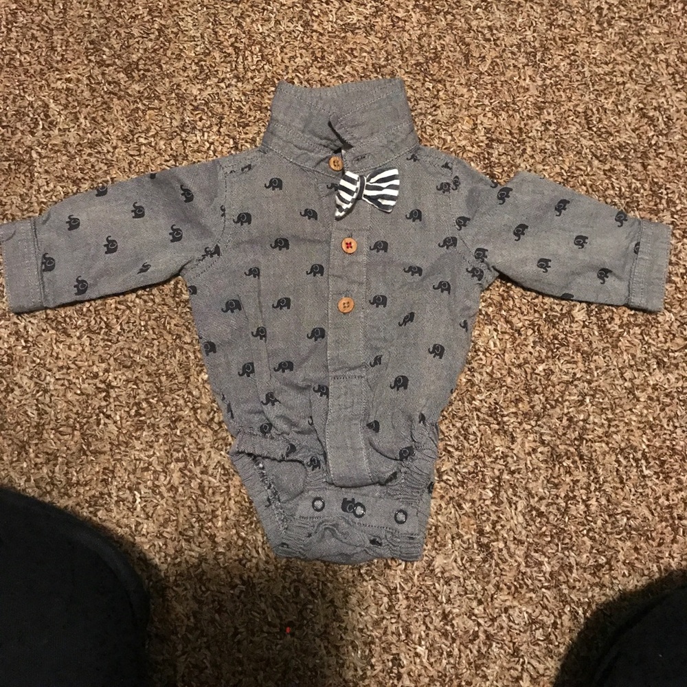 New Born dress up shirt for boy