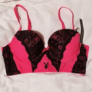 Pink Playboy Bra NWT