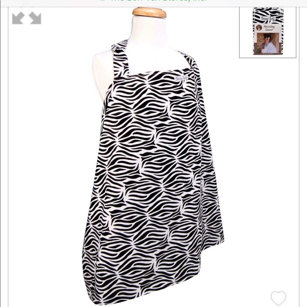 Black and White Zebra nursing blanket