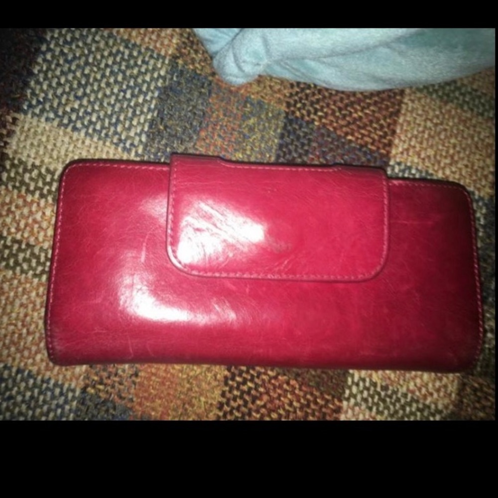 Red hobo international wallet