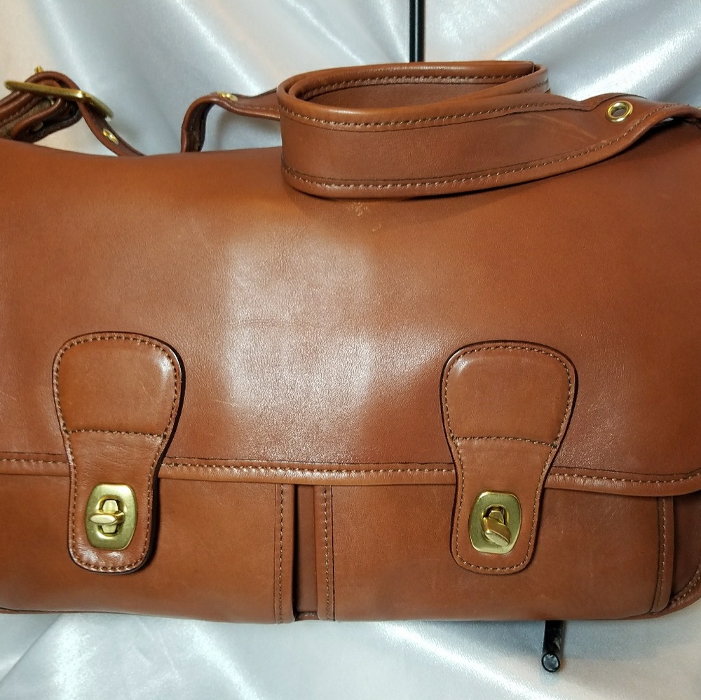 Coach British Tan Madison Classic Field Bag #18000
