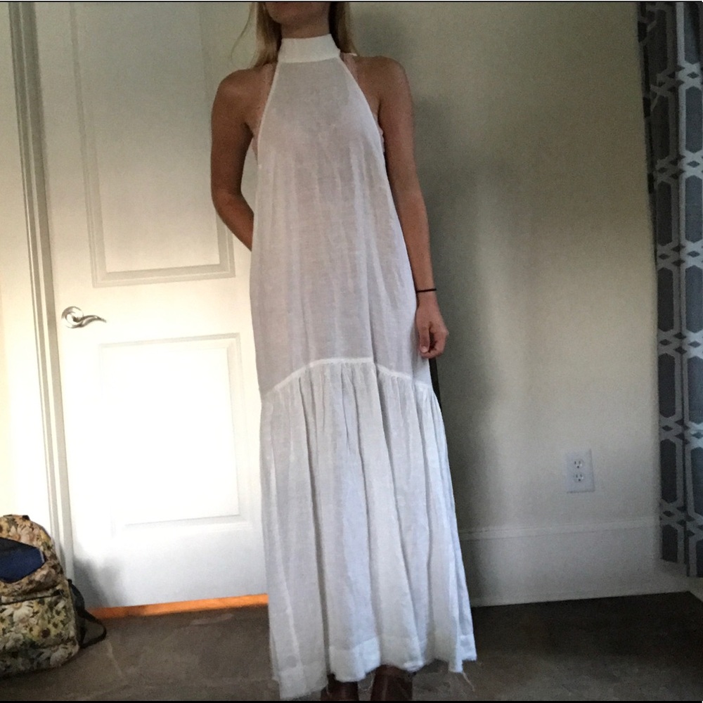 Free People White Maxi Dress