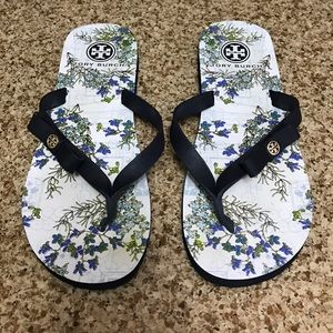 Tory Burch Floral Bow Flip Flop