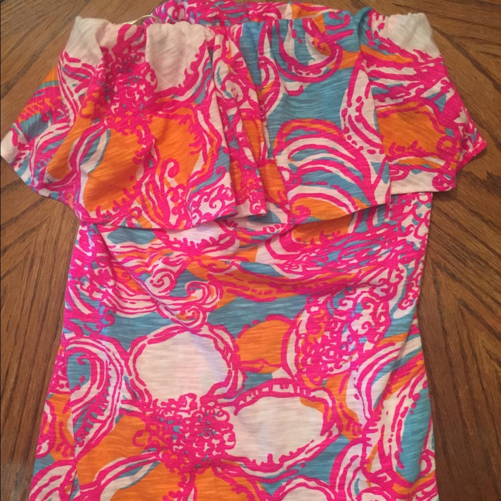 Lilly Pulitzer tube top, XS, worn once!