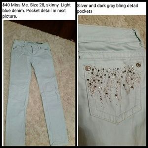 Miss Me denim jeans.