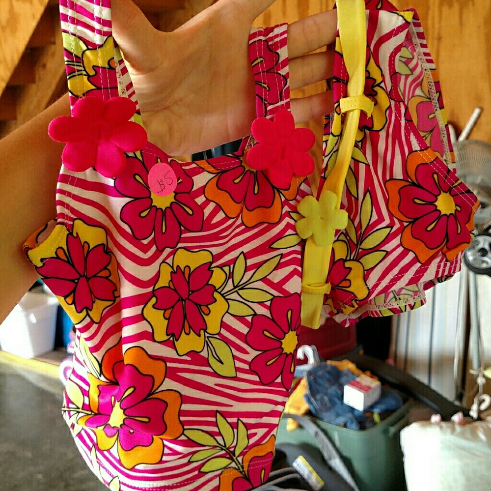 Floral two piece swimsuit