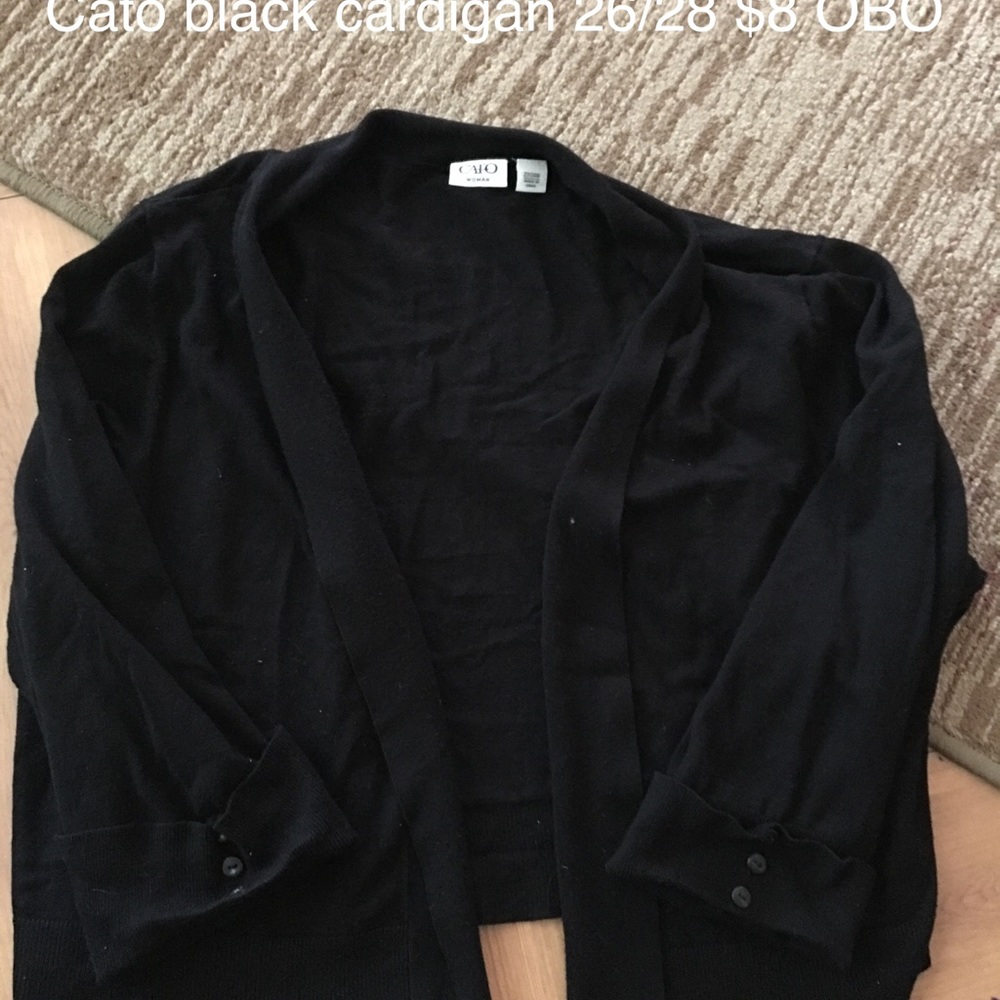 Cato black cardigan
