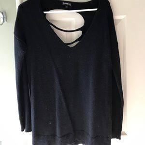Express sweater with cut out in the back