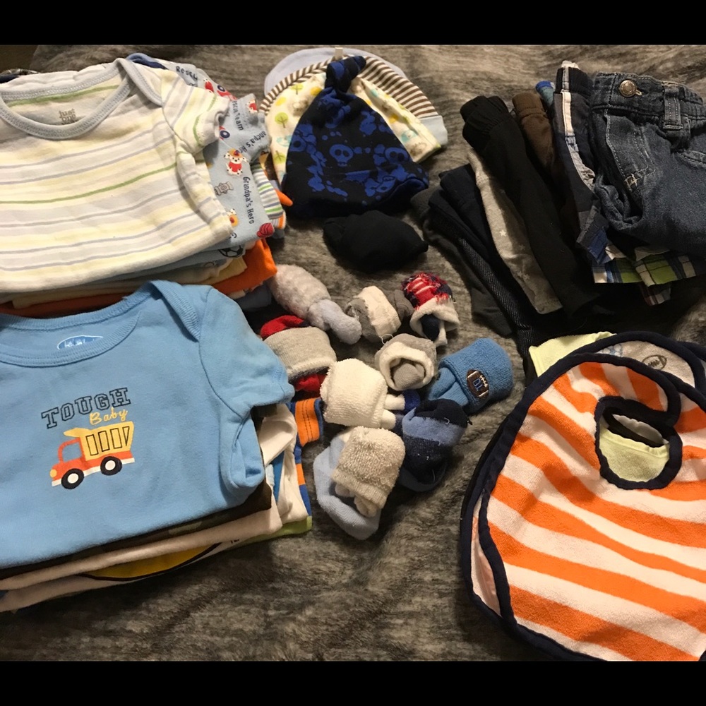 Baby boy clothing lot 57 items