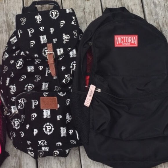 PINK/VS Set of 2 Backpacks NWT, NWOT, EUC main image 8