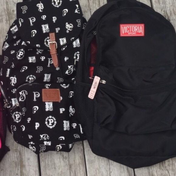 PINK/VS Set of 2 Backpacks NWT, NWOT, EUC main image 4