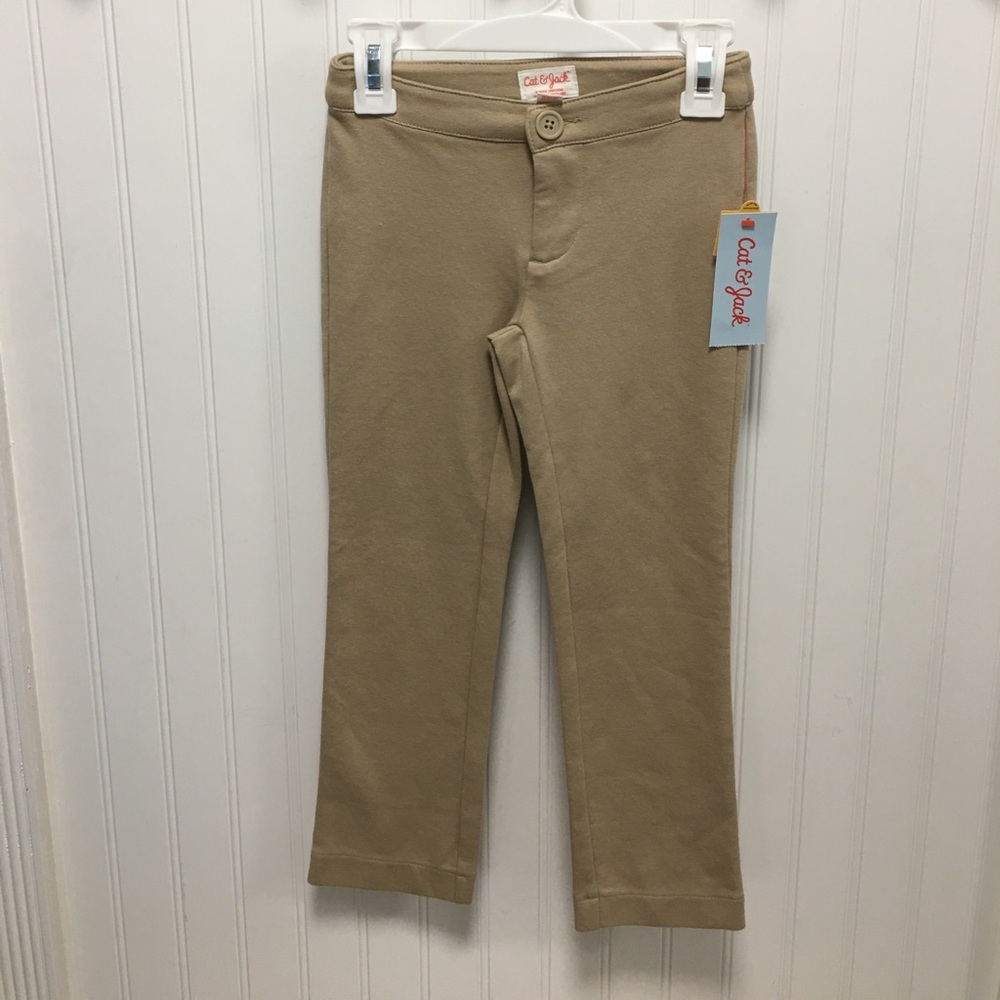 Girls Cat & Jack khaki uniform pants