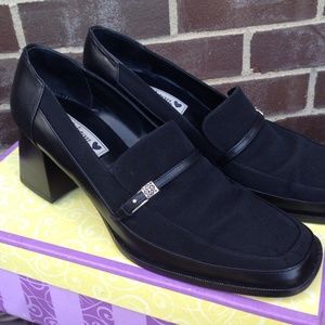 Brighton black leather/microfiber "Elisa" shoe