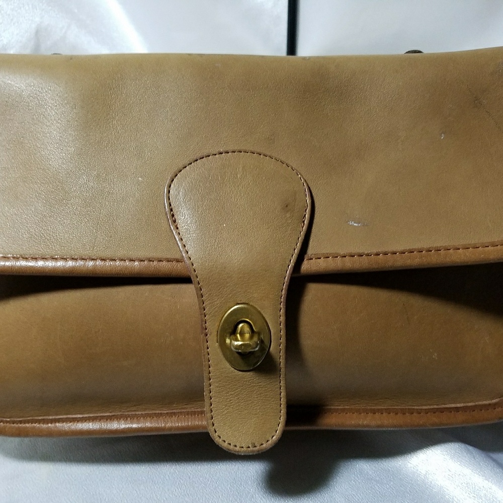 Bonnie Cashin Coach Putty Leather Twin Clutch Bag - Picture 4 of 8