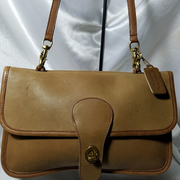 Bonnie Cashin Coach Putty Leather Twin Clutch Bag - Picture 2 of 8