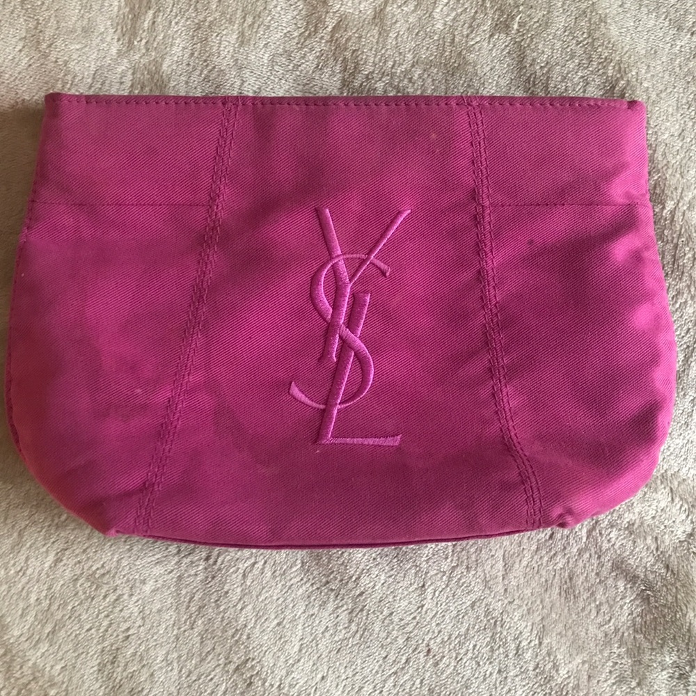 Yves Saint Laurent Magenta Cosmetics Bag