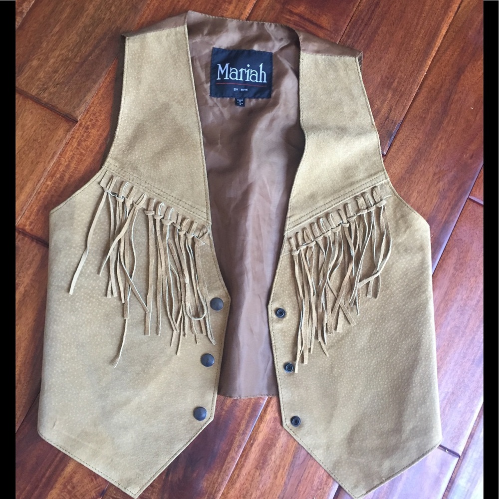 100% leather vest *VINTAGE*