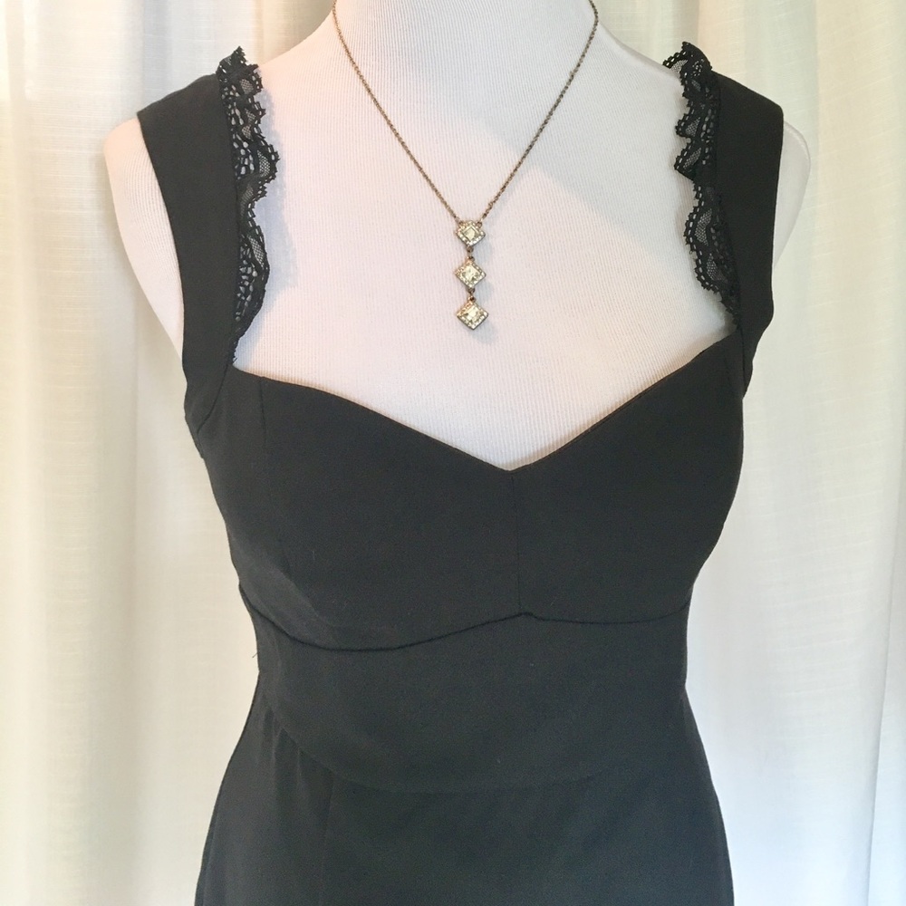 Forget 21 black lace top dress