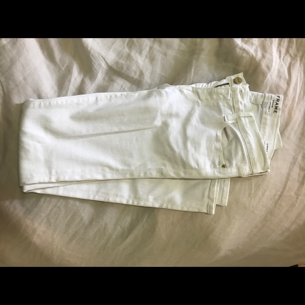 Frame Le Skinny de Jeanne White Jeans