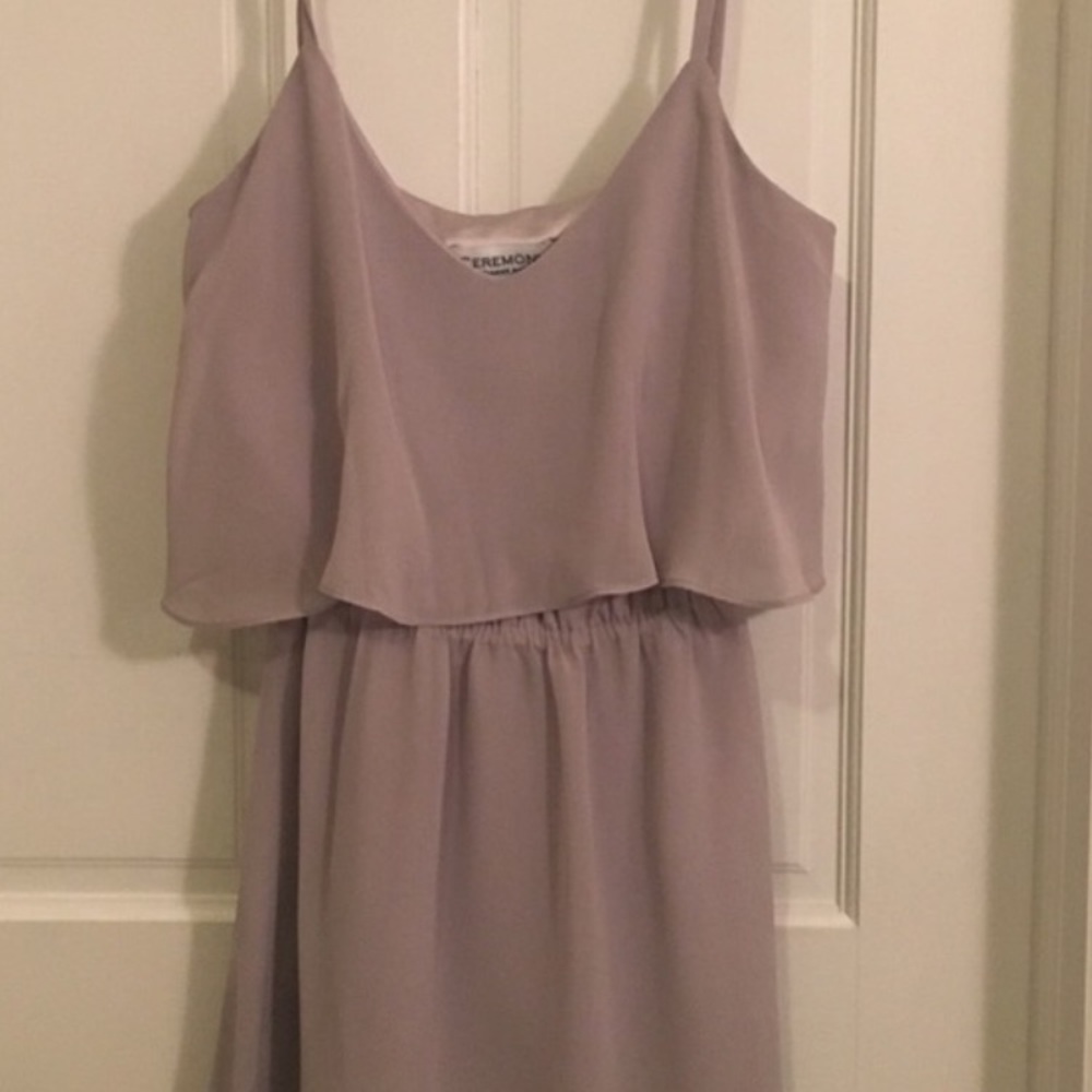 Joanna August Ceremony Dani Short Dress- Silver