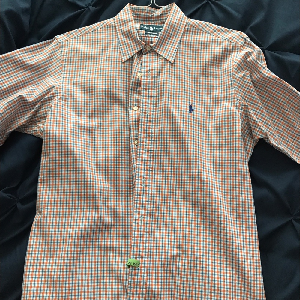 Ralph Lauren Gingham Custom Fit Dress Shirt