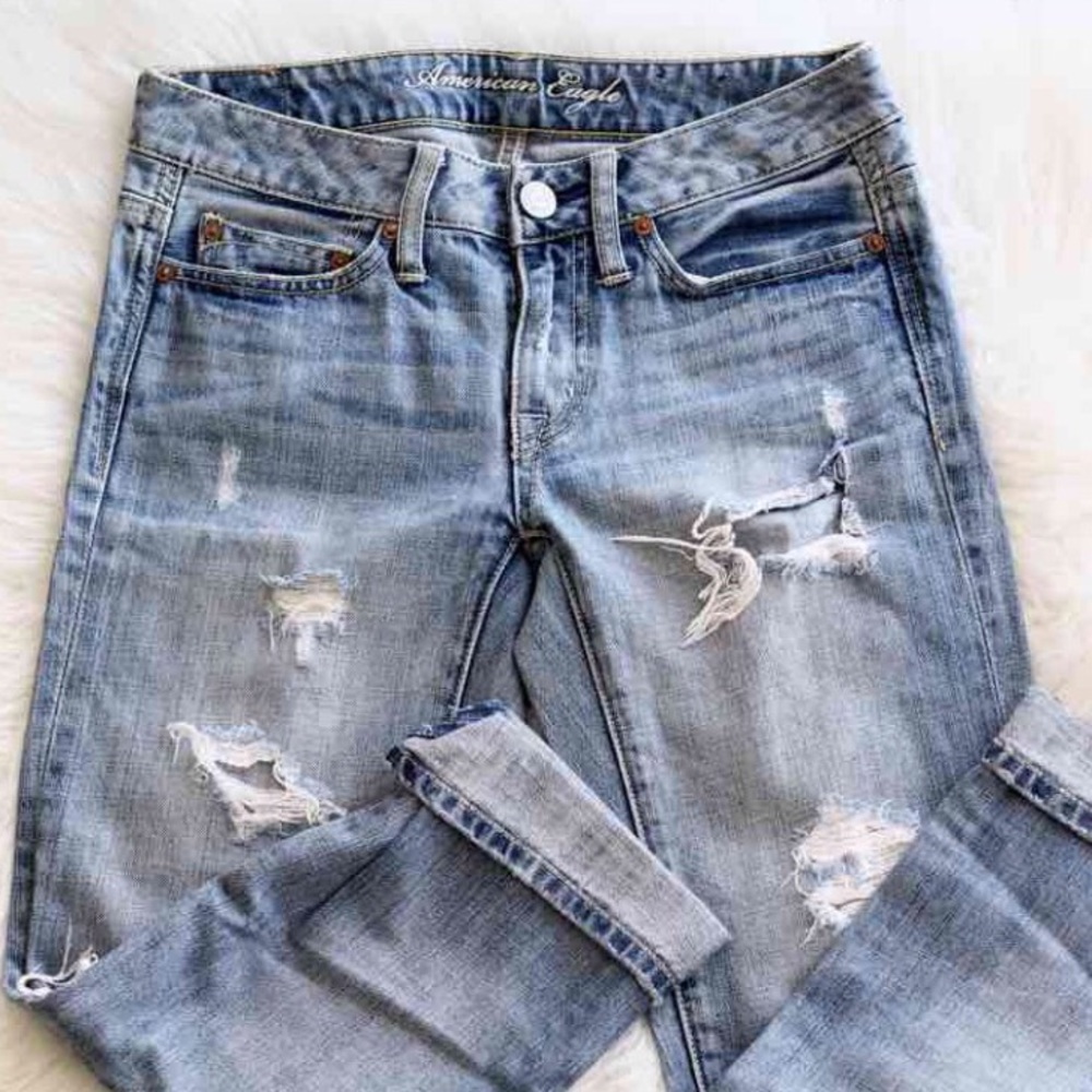 AE Distressed Boyfriend Jeans