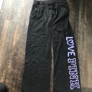 VS Pink wide leg sweatpants