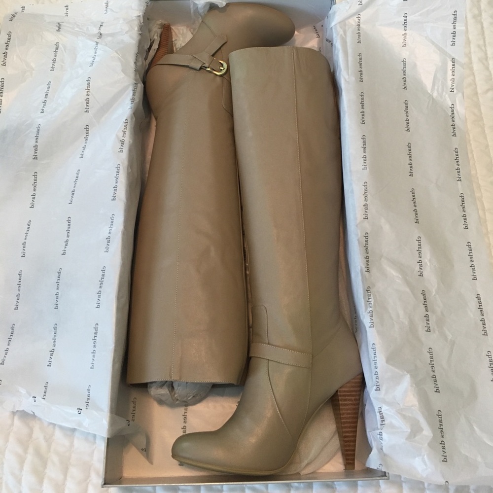 Charles David "Vela" Leather Tall Shaft Boot