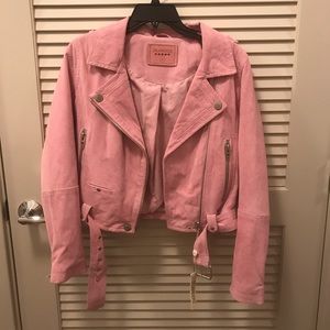 BLANKNYC Morning After suede moto jacket NWT