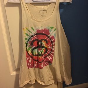 Tie Dye Stussy Design tank