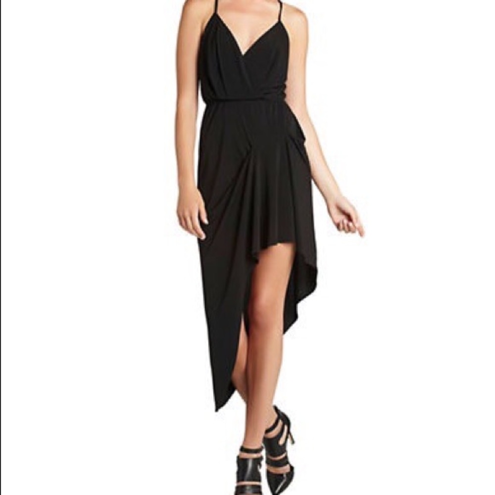 BCBGeneration V Neck Black Cocktail Dress XS
