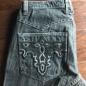 Antik Denim stone washed jeans contrast blue