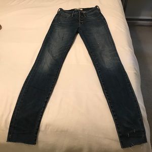 Madewell high rise skinny jeans size 24 worn once.